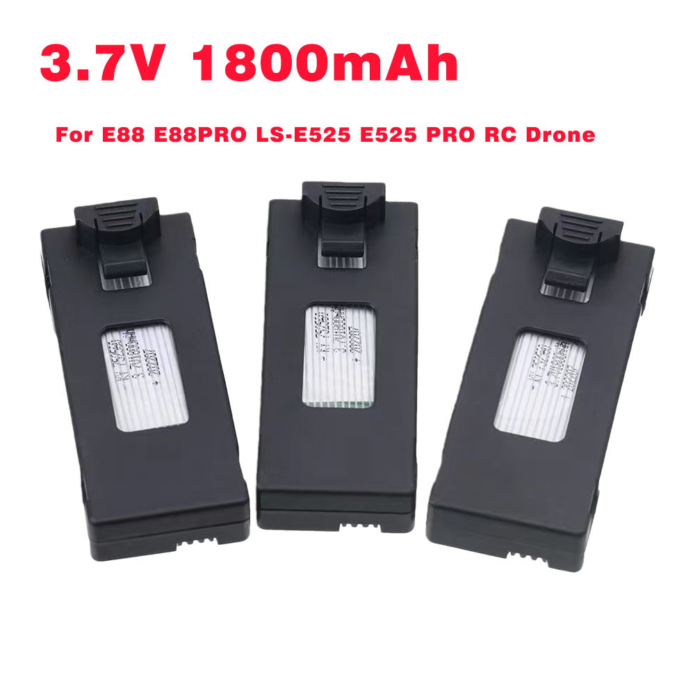 Drone Battery Li-Ion - Batteria per Drone RC 3.7V 1800mAh,