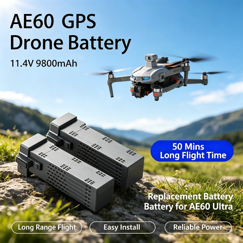 Drone Battery Li-Ion - Batteria per Drone AE60 GPS 11.4V